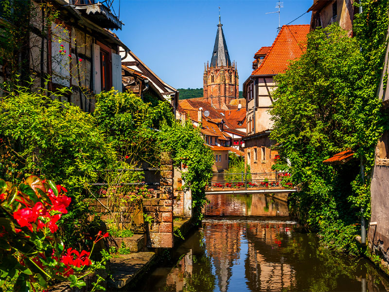 Pretty village in Alsace