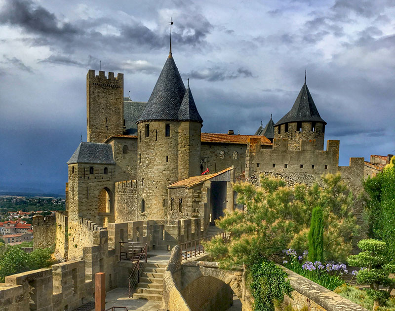 Towers and turrets of medieval Carcassonne